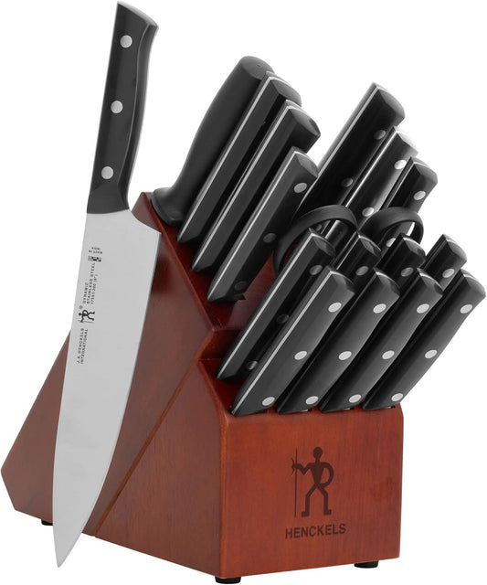 HENCKELS Dynamic Razor-Sharp 18-pc Knife Block Set, German Engineered Informed by 100+ Years of Mastery