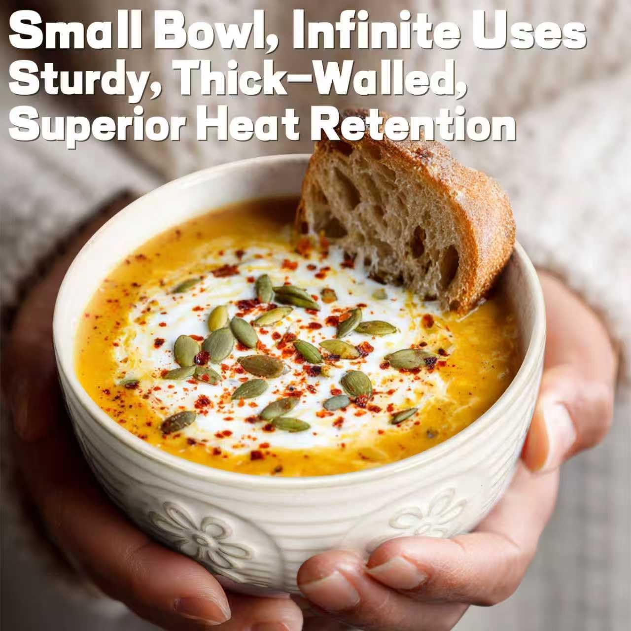 Artena Small Bowls Set of 4, 12 oz Ceramic Embossment Dessert Bowls, white Bowl for Kitchen, Ice Cream, Side Dishes, Rice, Cereal, Fruit, 4.5 Inch, Microwave & Dishwasher Safe, Pinwheel Flower