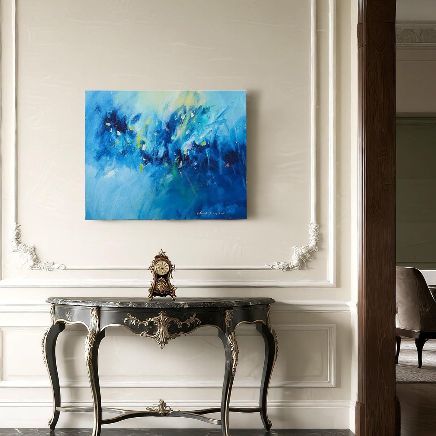 Gloliv Canvas Wall Art for Living Room – Abstract Wall Decor Painting, Artist-Authorized Reproduction Print – Modern Canvas Prints for Office, Bedroom, Bathroom & Kitchen Home Decor 32"x24"