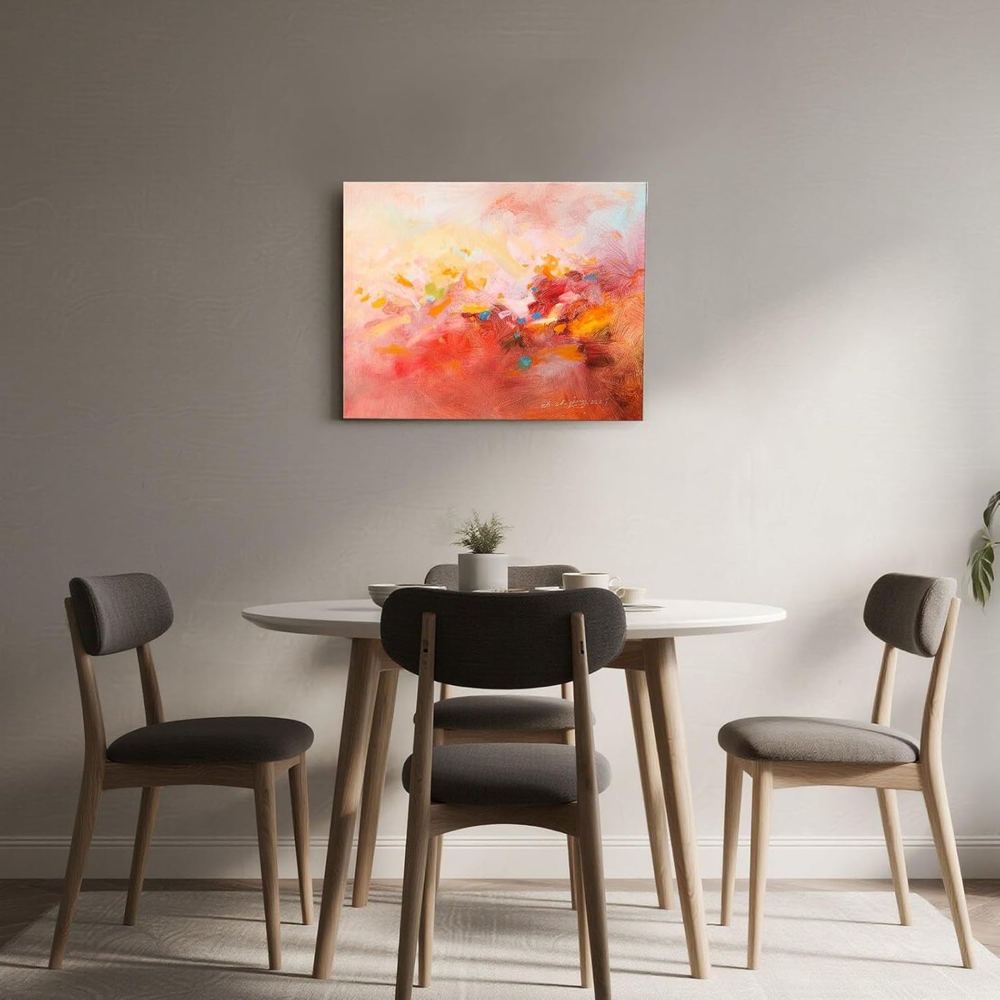 Gloliv Canvas Wall Art – Abstract Wall Decor Painting, Artist-Authorized Reproduction Canvas Prints, Modern Wall Art Decor for Living Room, Bedroom, or Office 23"x20"