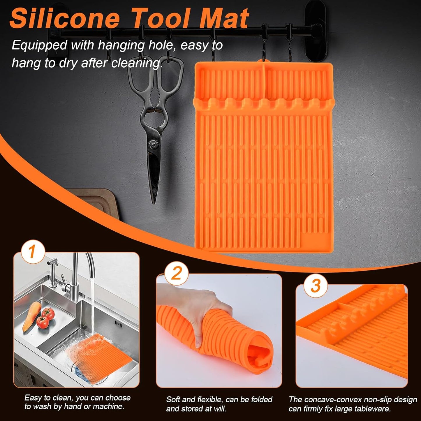 36" Griddle Cover Mat for Blackstone and 16" Blackstone Griddle Accessories, Food Grade Upgraded Silicone Griddle Mat Cover, Full Wrap-Around with Handle Prevent Dirt & Rust