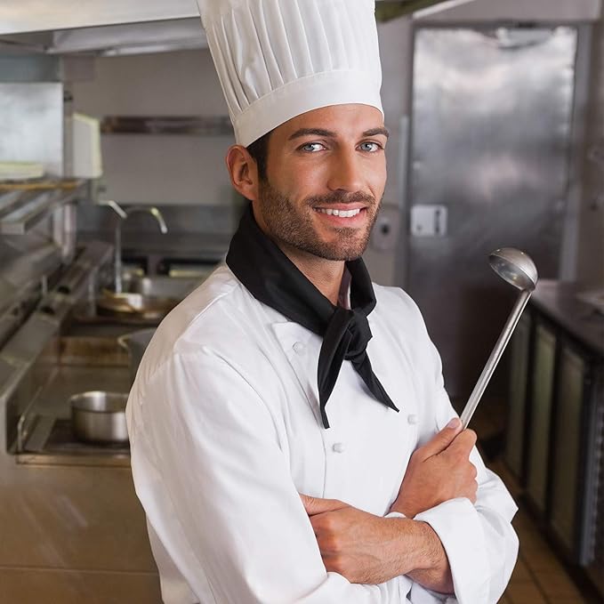 meekoo 3 Pieces Stainless Steel Ladle Soup Handle Ladle with Pouring Rim for Kitchen Cooking Soup Sauce(3 oz)