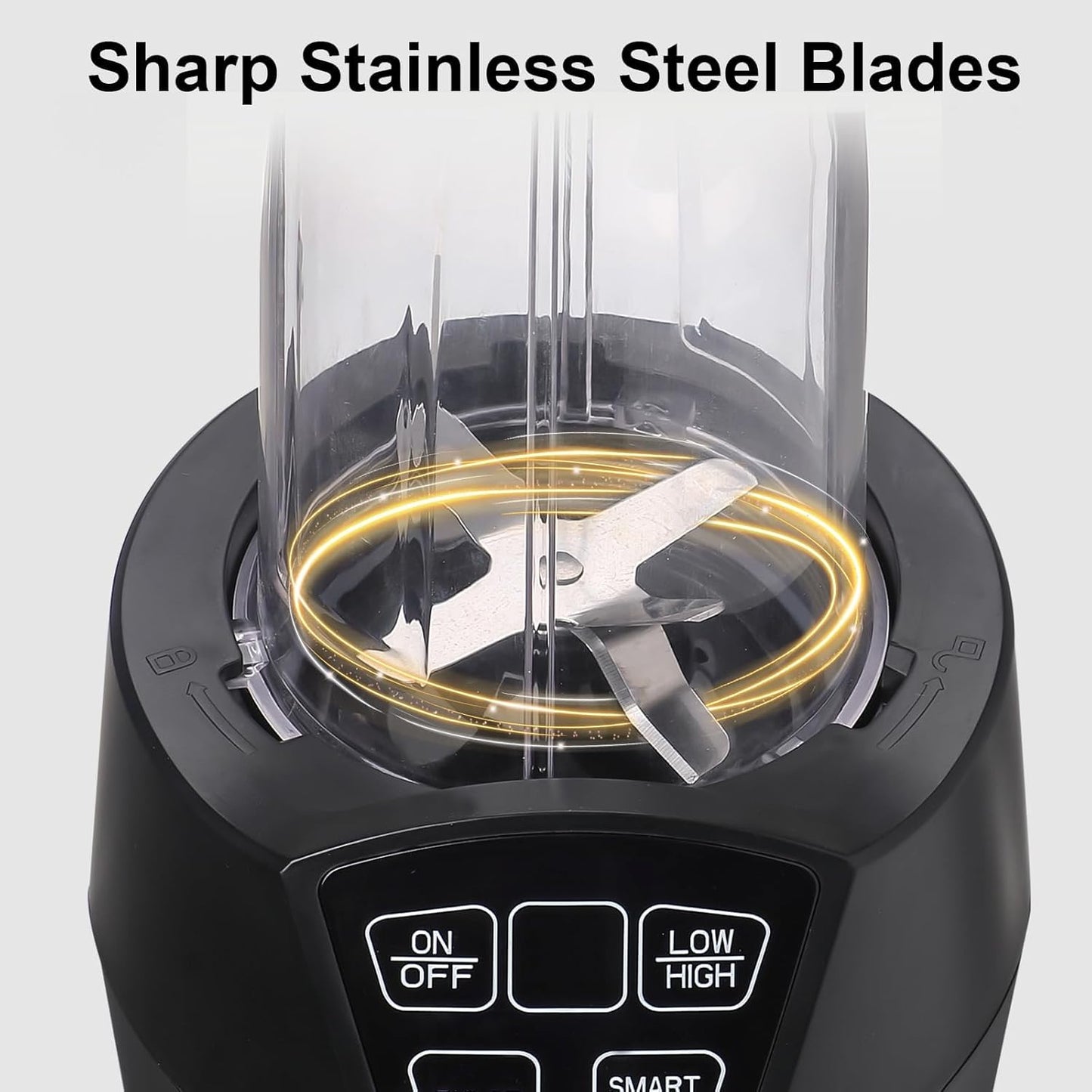 Liebe&Lecker Smoothie Blender, 1200W Blender for Smoothies, Blenders with (2) 28-oz To-Go Cups & Solid Lid, Personal Blenders for Shakes and Smoothies, Ice Crushing & Frozen Fruit