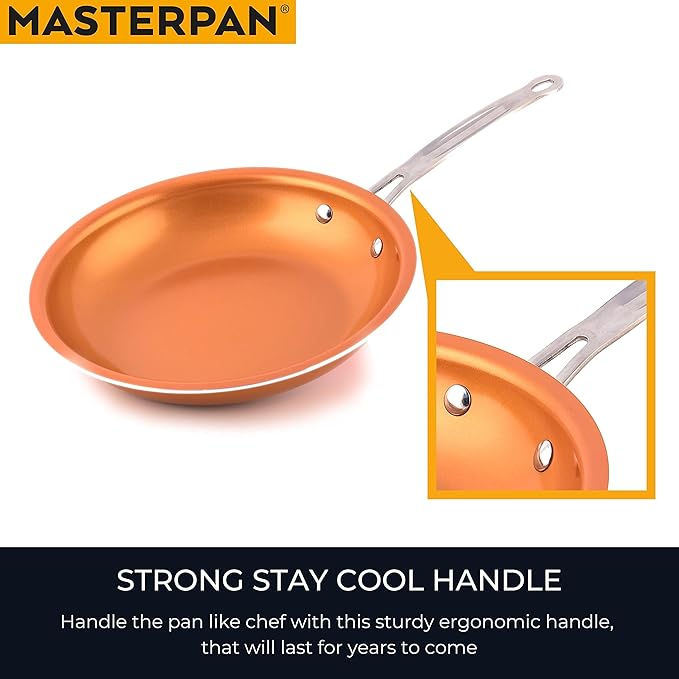 MasterPan Copper tone 10-inch Ceramic Non-stick Fry pan