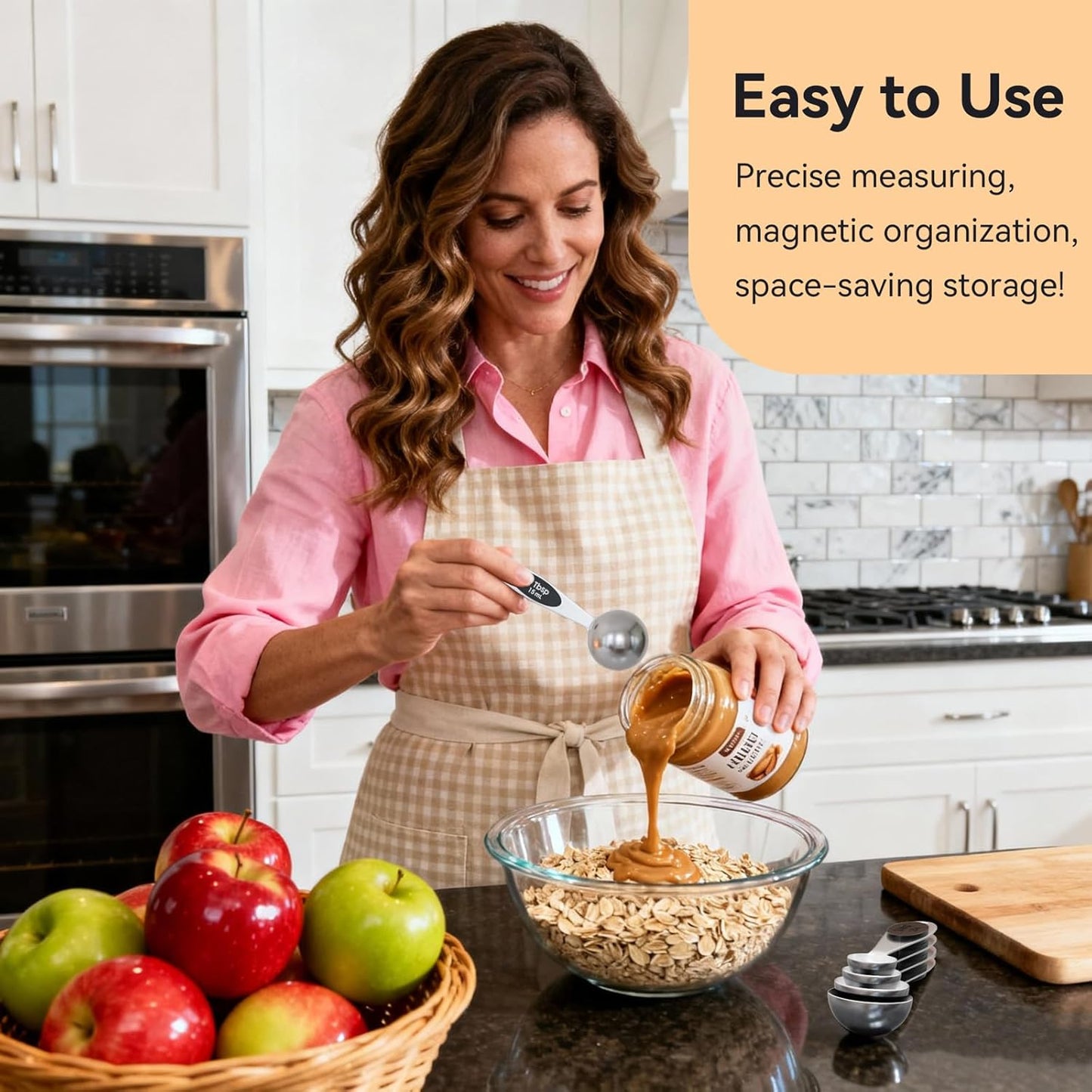 2PCS 1/2 Tbsp(1.5tsp, 1/4oz, 7.5ml) Single Magnetic Measuring Spoon, Stainless Steel Individual Measure Scoop Only for Baking & Cooking, Metal Kitchen Gadgets Essentials