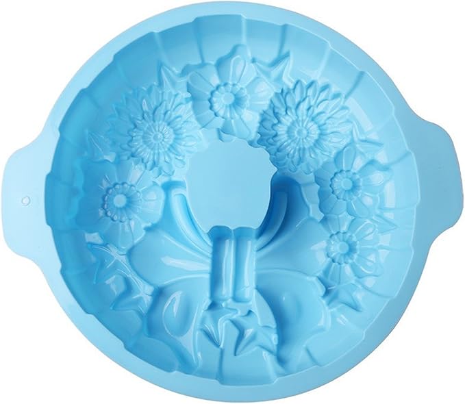 FantasyDay 11.5'' Bow Tie Flower Cake Mold Silicone Baking Molds Party Cake Bakeware for Your Birthday Dessert, Cake, Bread, Tart, Pie, Flan and More #3