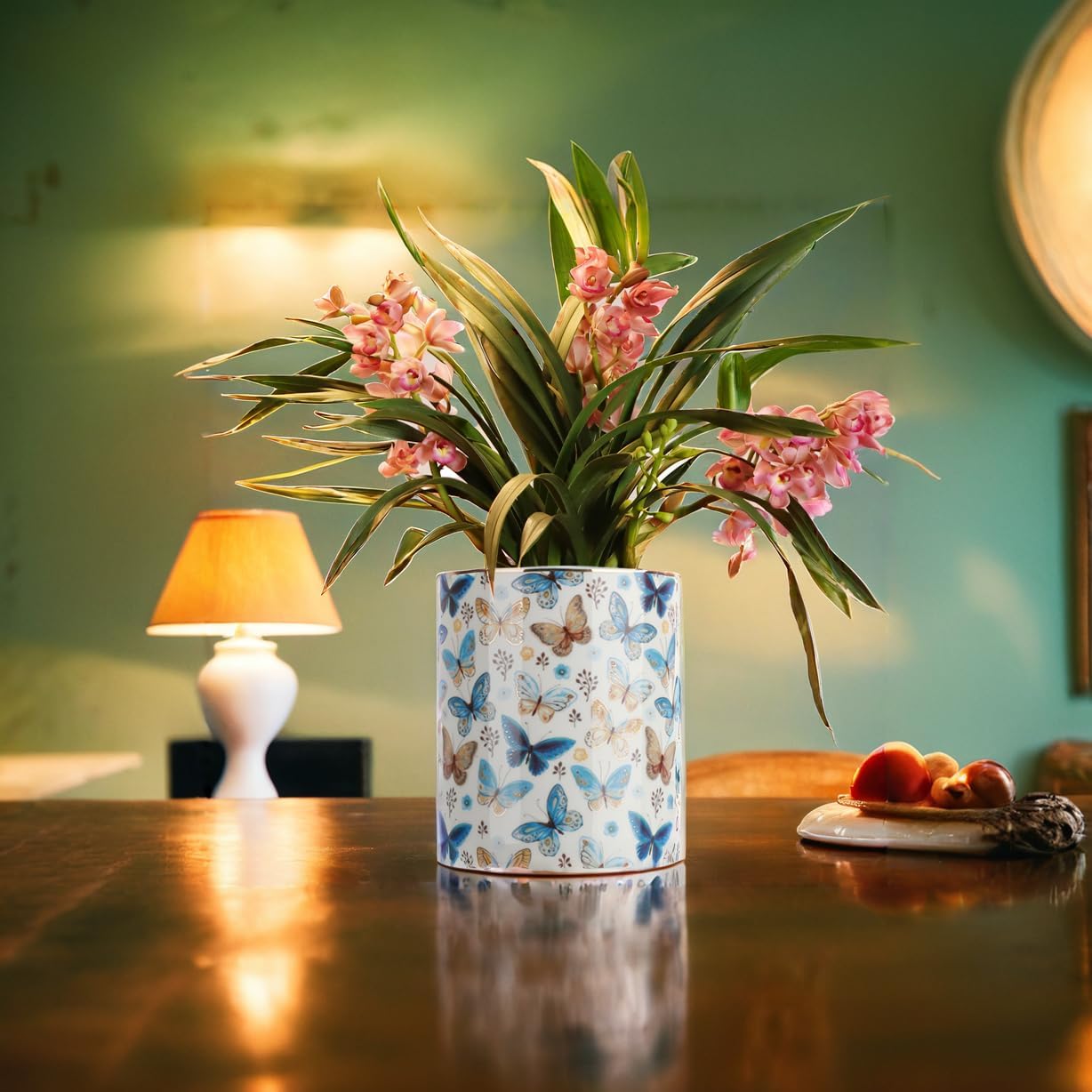 Utensils Holder Caddy Cutlery Organizer Elegant Porcelain Spoon Holder for Kitchen Table, Cabinet