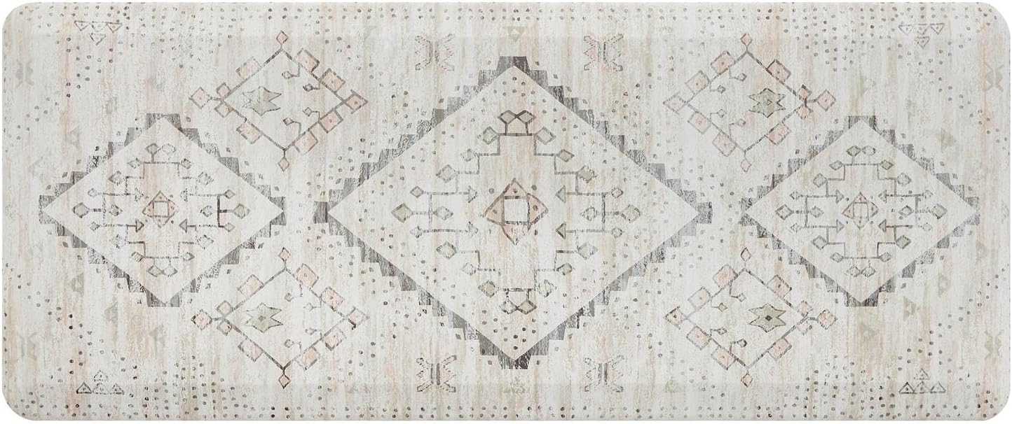 House of Noa Nama Standing Mat – Anti-Fatigue Cushioned Kitchen Mats for Floor | Ergonomic Bounce-Back Foam Kitchen Mats | Anti-Fatigue Mats for Kitchen & Standing | Ula Calico | 22" x 54"