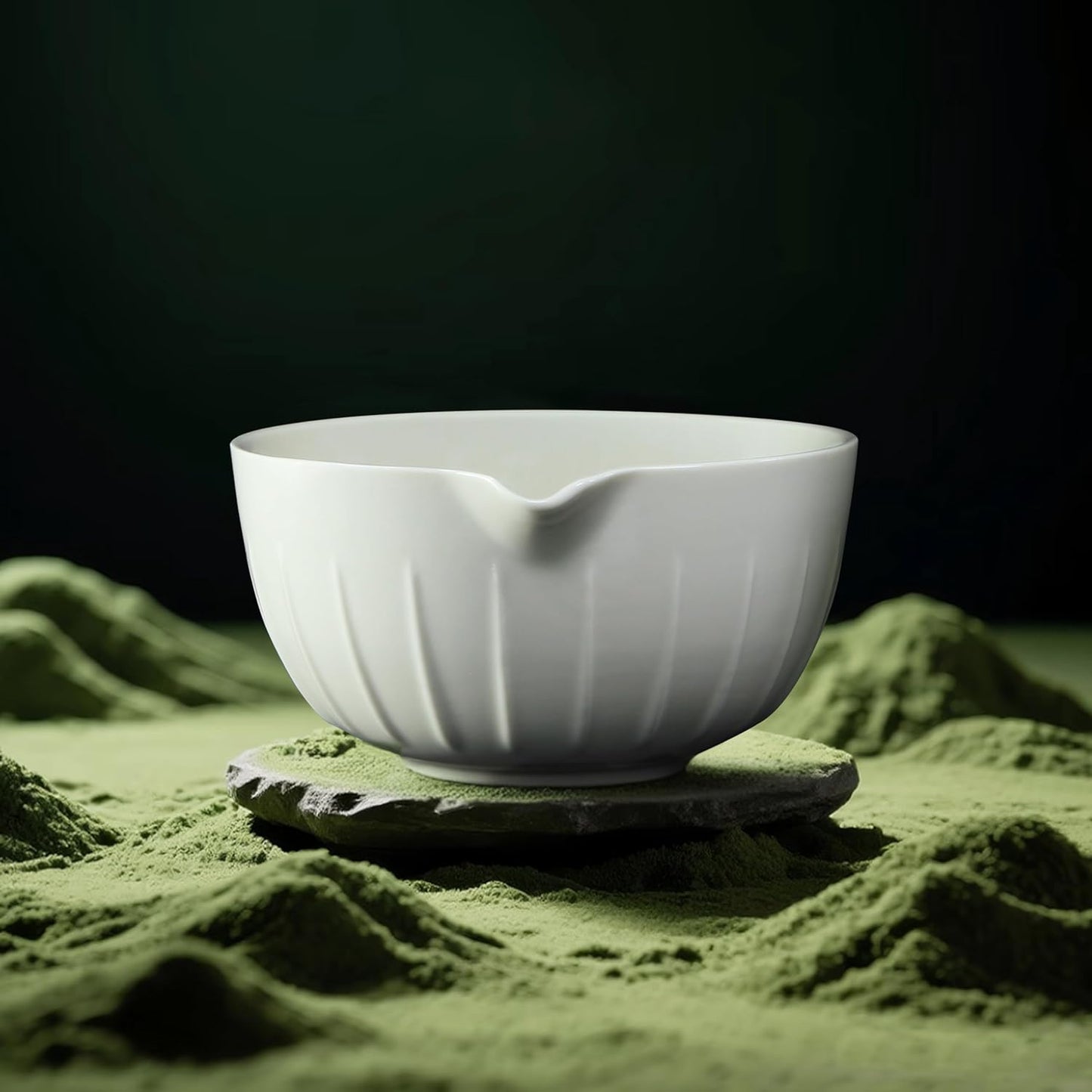 Matcha Whisk Set 7 Pcs - Ceramic Matcha Set with Bowl, Whisk, Holder, Bamboo Scoop, Rest, Sifter, and Tea Towel – Elegant Matcha Kit Gift for Women