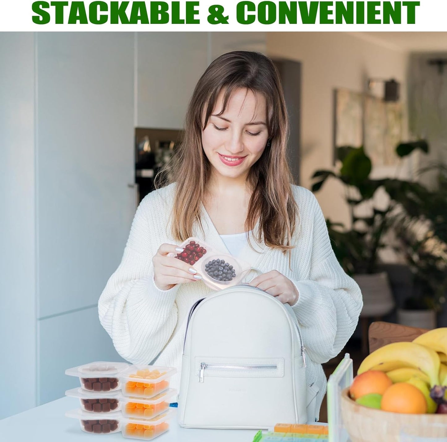 40 Sets Reusable Snack Containers with Lids for Kids Double Compartment Snack Packs Container Mini Grab and Go Prep Containers Contenedores Para Snacks