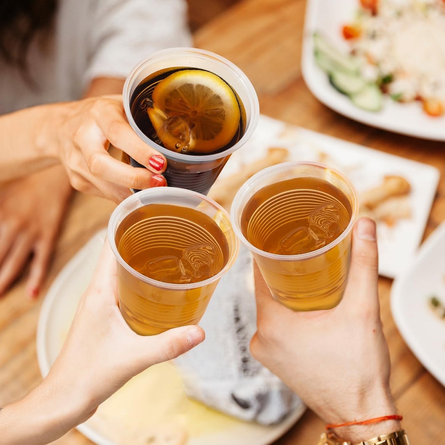 2000 Pack 9 oz Clear Plastic Cups, 9 Ounce Disposable Drinking Cups for Party, Event, Picnic, Cold, Hot