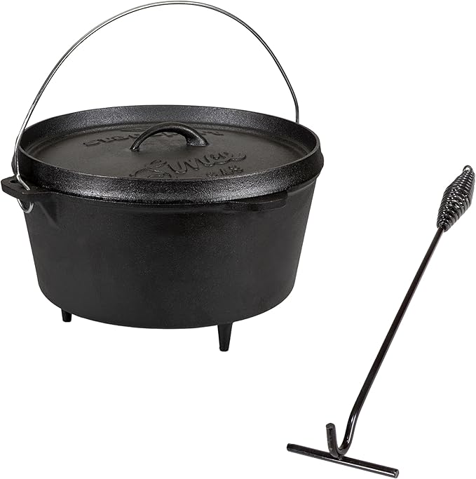 Stansport Pre-Seasoned Cast Iron Dutch Oven