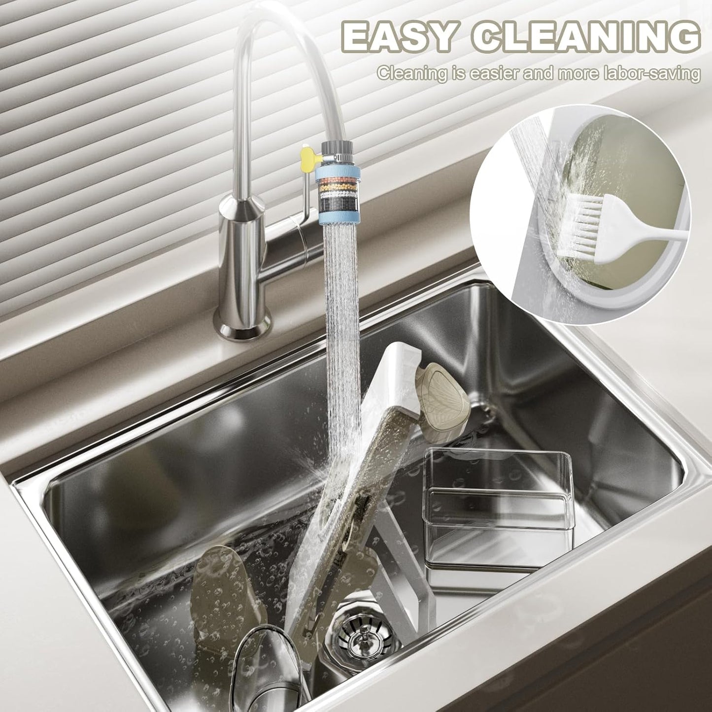 Mandoline Slicer for Kitchen, Vegetable & Cucumber Slicer, Easy to Clean Chopping Artifact (White Light Gray)