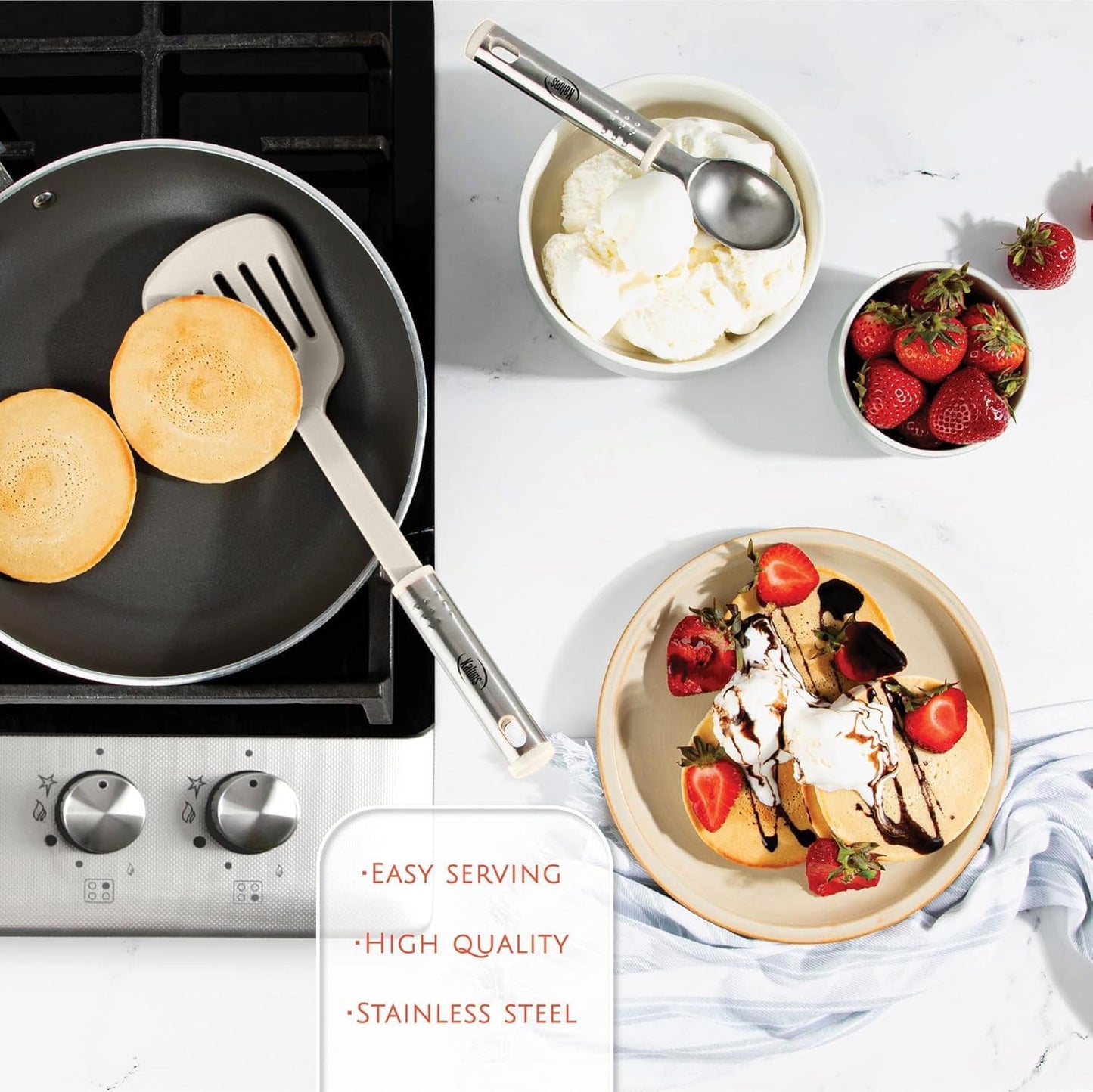 Kitchen Utensils Set 35 PCS Cooking Utensils Set, Nonstick and Heat Resistant Nylon Stainless Steel Silicone Spatula Set - Kitchen Gadgets Home Essentials Kitchen Accessories, Apartment Must Haves