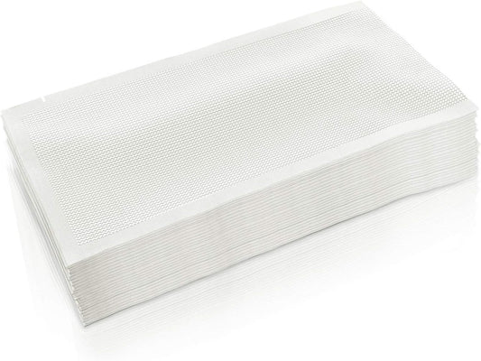 CANLENPK 4x8 Inch/10x20cm Vacuum Seal Bags,Small Precut Food Storage Sealer Bag,Seal Meal Snack Fruit Nut Tea Cookie Bean,Boil Steam Heat Freezer Sous Vide Grocery Sealable Bag(100PCS)