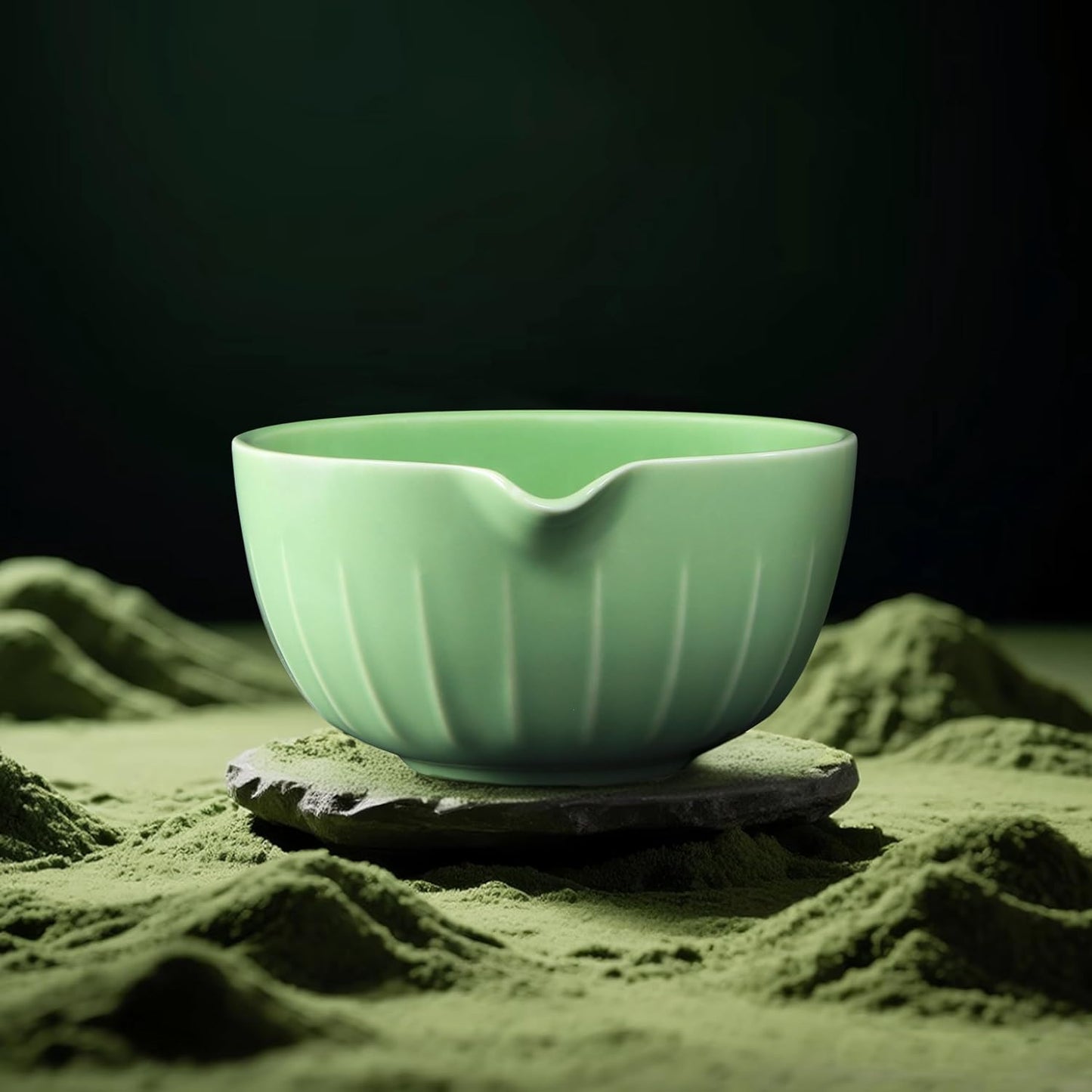 Matcha Whisk Set 7 Pcs - Ceramic Matcha Set with Bowl, Whisk, Holder, Bamboo Scoop, Rest, Sifter, and Tea Towel – Elegant Matcha Kit Gift for Women