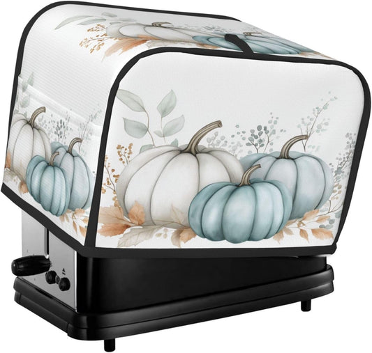 Toaster Cover 2 Slice Pastel Pumpkin Thanksgiving Leaf Kitchen Small Appliance Covers with Pockets Dust and Fingerprint Protection