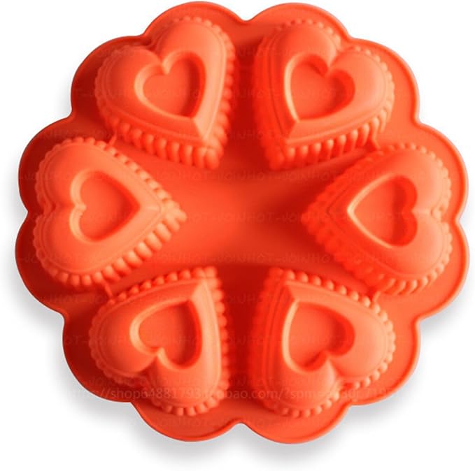 FantasyDay Heart Cake Mold Silicone Baking Molds Party Cake Bakeware for Your Birthday Dessert, Cake, Bread, Tart, Pie, Flan, Pudding, Maracoon and More #8