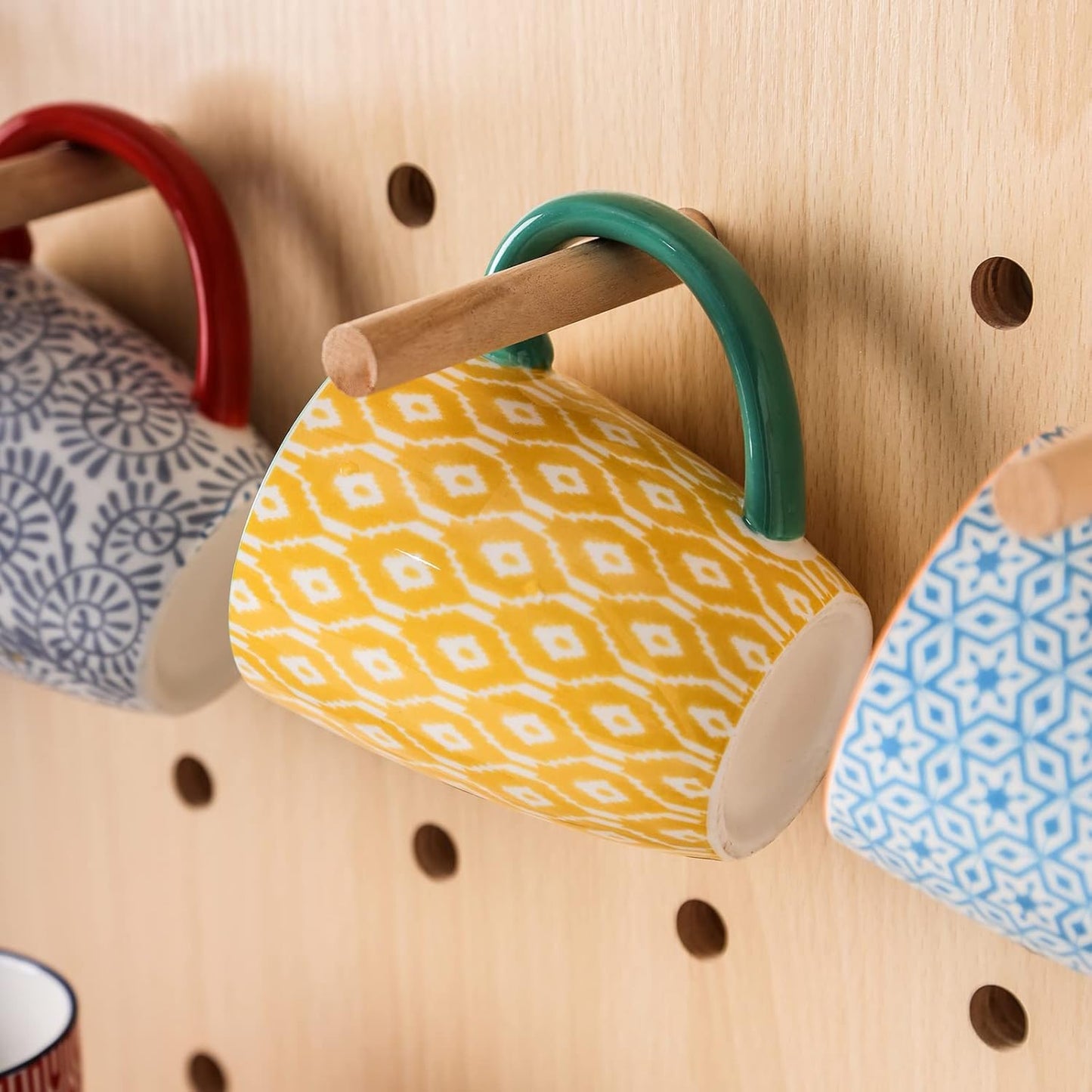 Selamica Ceramic Coffee Mugs Set of 4, 16 OZ Coffee Mug with Handle, Large Coffee Cups for Cappuccino, Tea, Mocha, Cocoa, Dishwasher Microwave Safe, Assorted Colors