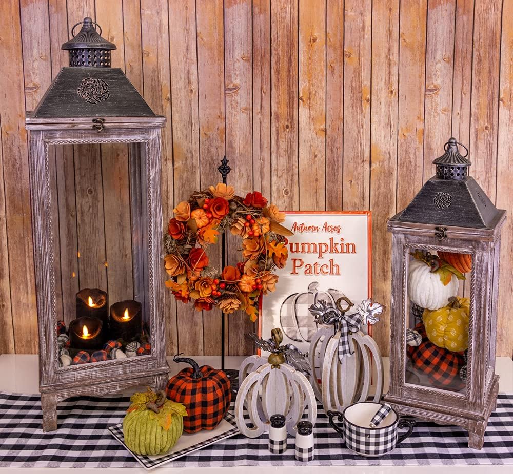 Boston International Ceramic Bowl and Stainless Steel Spreader, 4.75 x 2.75-Inches, Black & White Check