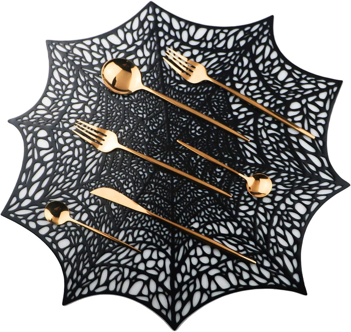 Mirror Polished Copper Silverware Set,24-Piece 304 Stainless Steel Satin Finish Flatware Set,Kitchen Utensil Set,Tableware Cutlery Set for Home and Restaurant, Dishwasher Safe Service For 6