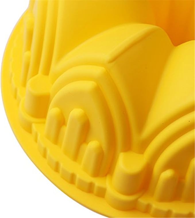 FantasyDay 8.6'' Crown Castle Cake Mold Silicone Baking Molds Party Cake Bakeware for Your Birthday Dessert, Cake, Bread, Tart, Pie, Flan and More #2