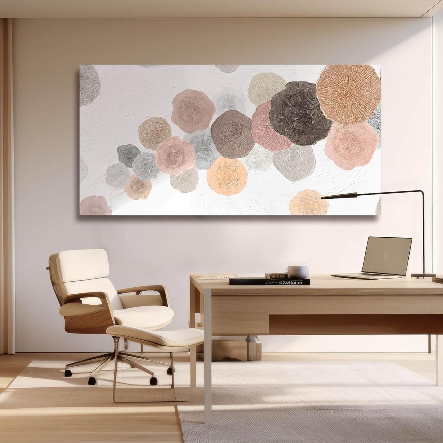 Wall Art for Living Room Colorful Painting Framed Canvas Prints Pink Wall Pictures Pop Art Decor for Dining Room Bedroom Home 24"x 48"