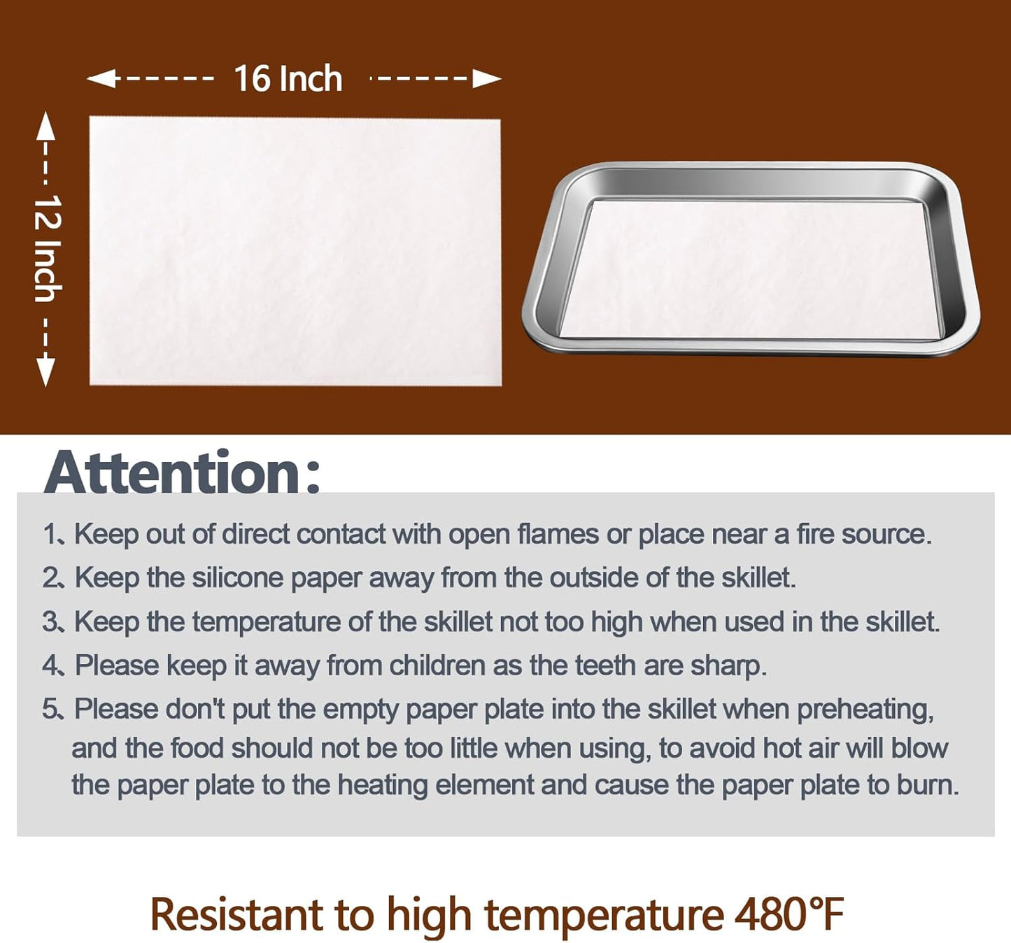 120PCS Thickened Precut Parchment Paper Sheets, 12×16 In Heavy Duty Non-Toxic & Unbleached Parchment Baking Paper, Parchment Paper for Baking, Grilling, Comes in Convenient Packaging