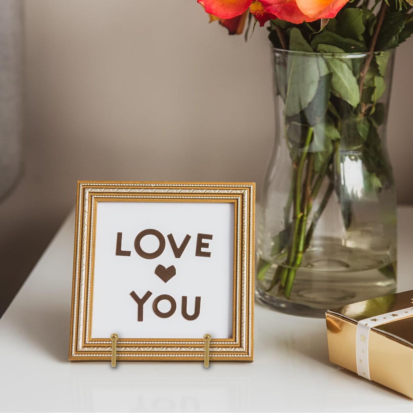 Hoteam 20 Pack Plate Stands for Display, 10 Pcs 4 Inch Metal Frame Plate Holder Display Stand and 10 Pcs 6 Inch Easel Rack for Pictures Photo Decorative Dish Collectibles Tabletop Art(Gold)