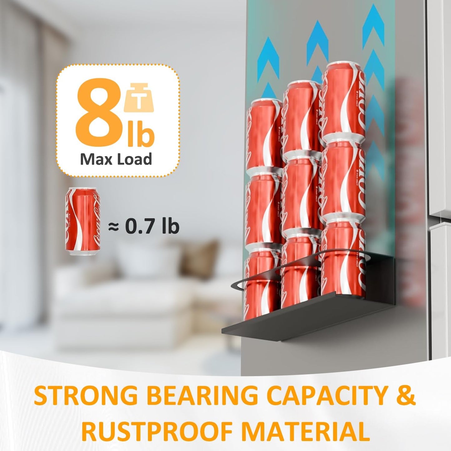 Magnetic Cup Holder for Stanley 30/40 oz Water Bottles-2 Pack, Tumbler Organizer for Stanley Cup, Strong Magnetic Storage Organizer Holder, Flexible Disassembly, for Kitchen, Refrigerator