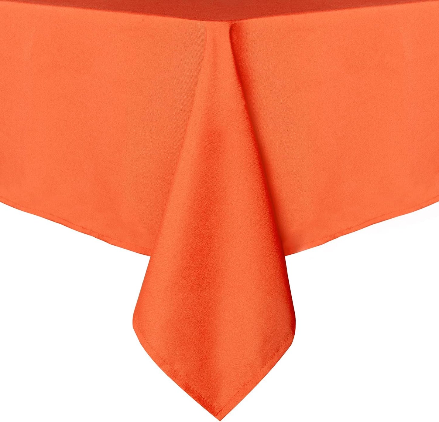 sancua Rectangle Tablecloth - 54 x 120 Inch - Stain and Wrinkle Resistant Washable Polyester Table Cloth, Decorative Fabric Table Cover for Dining Tables, Buffet Parties and Camping, Orange