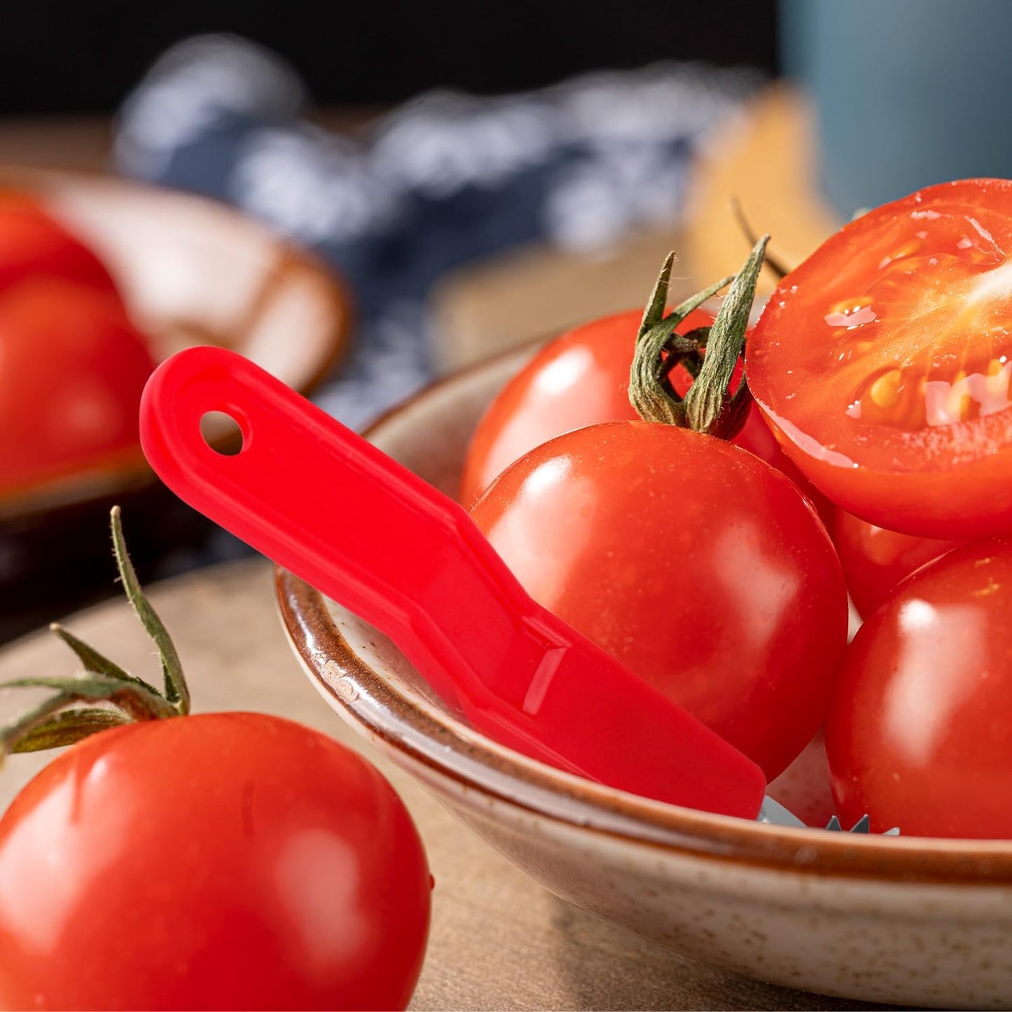 4pcs Tomato Strawberry Corer Tool, Strawberry Huller Stem Remover Fruit Vegetable Skin Peeler Seeder Core Removing Tools with Ergonomic Handles Kitchen Gadget for Canning Strawberries Tomatoes