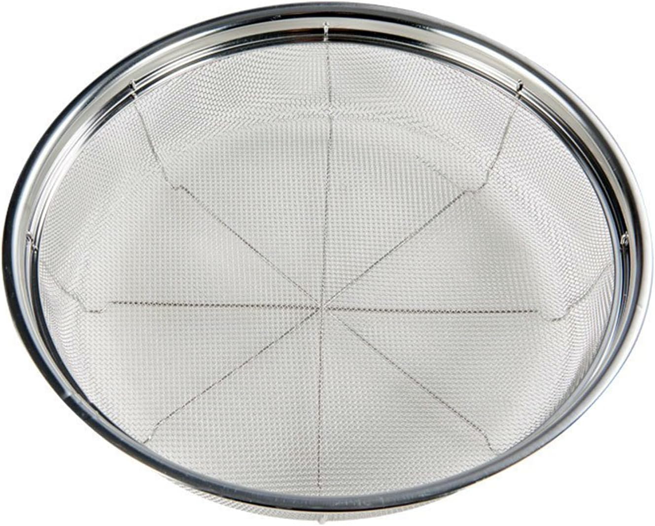 Fine Mesh Strainer for Kitchen, Stainless Steel Colander Bowl for Pasta, Rice, Fruit, Metal Net Baskets with Resting Base - Strain, Drain, Rinse （Diameter 8.67 inch）