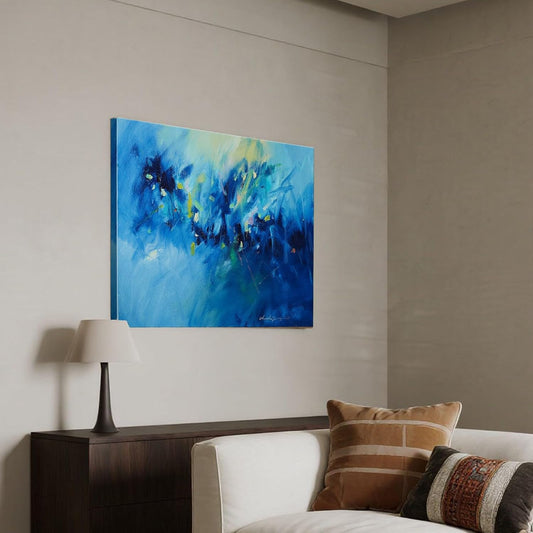 Gloliv Canvas Wall Art for Living Room – Abstract Wall Decor Painting, Artist-Authorized Reproduction Print – Modern Canvas Prints for Office, Bedroom, Bathroom & Kitchen Home Decor 23"x20"