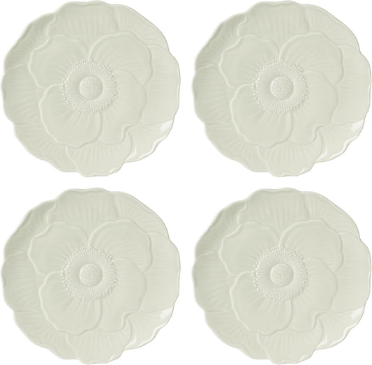 Lenox 897161 Butterfly Meadow Floral Accent Plates, Green, Set of 4