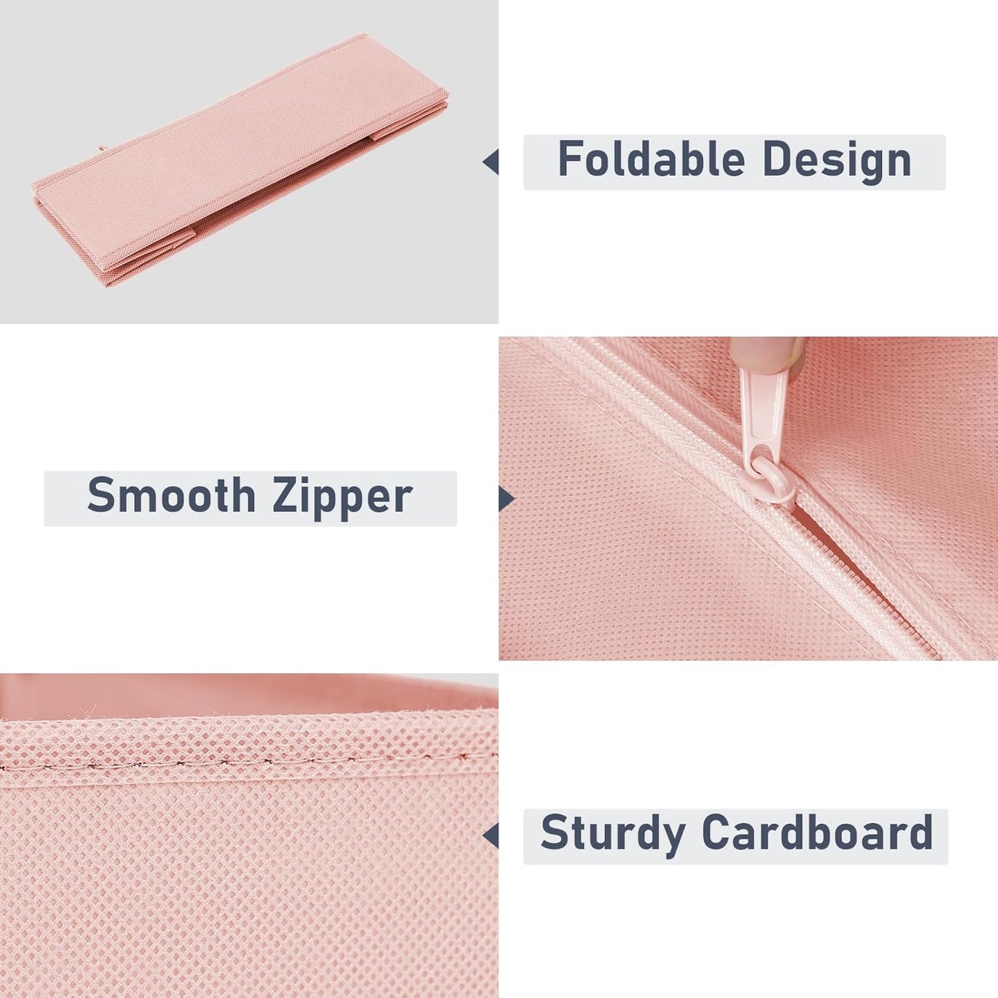 DIMJ Drawer Organizer Clothes - 20 Pack Closet Drawer Organizer Bins for Baby Clothes Storage, Fabric Dresser Organizer for Nursery Bedroom, Foldable Small Drawer Dividers for Underwear Socks