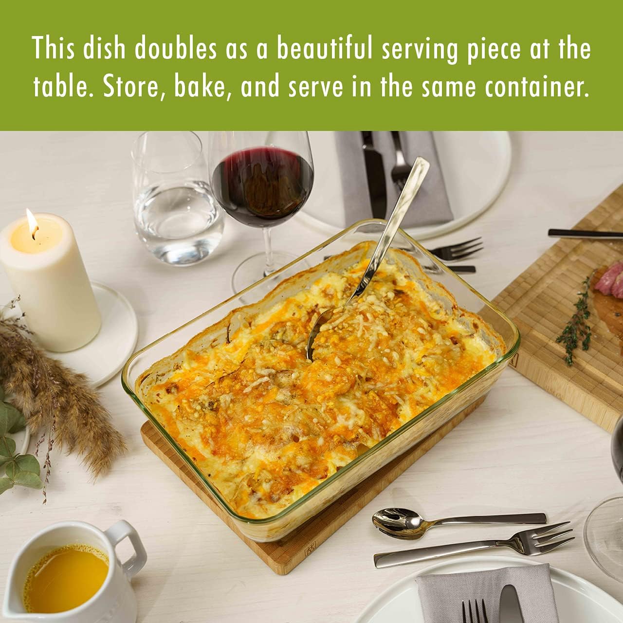 ZWILLING Fresh & Save Glass Vacuum Gratin Dish, Airtight Food Storage Container