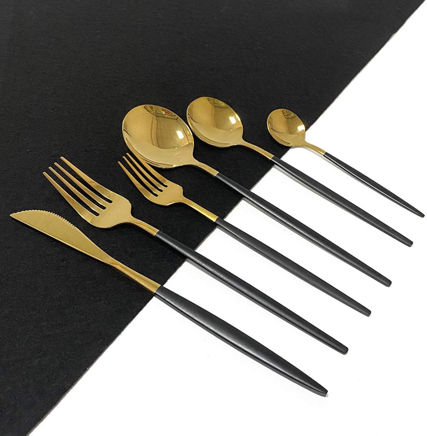 Silverware Set – 30 Piece Family Dinnerware Set – Flatware Set Service For 6 – Pink Silver Tableware Sets – Cutlery Great For Family Gatherings & Daily Use – Spoons, Knives, Forks