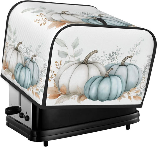 Toaster Cover 4 Slice Pastel Pumpkin Thanksgiving Leaf Kitchen Small Appliance Covers with Pockets Dust and Fingerprint Protection