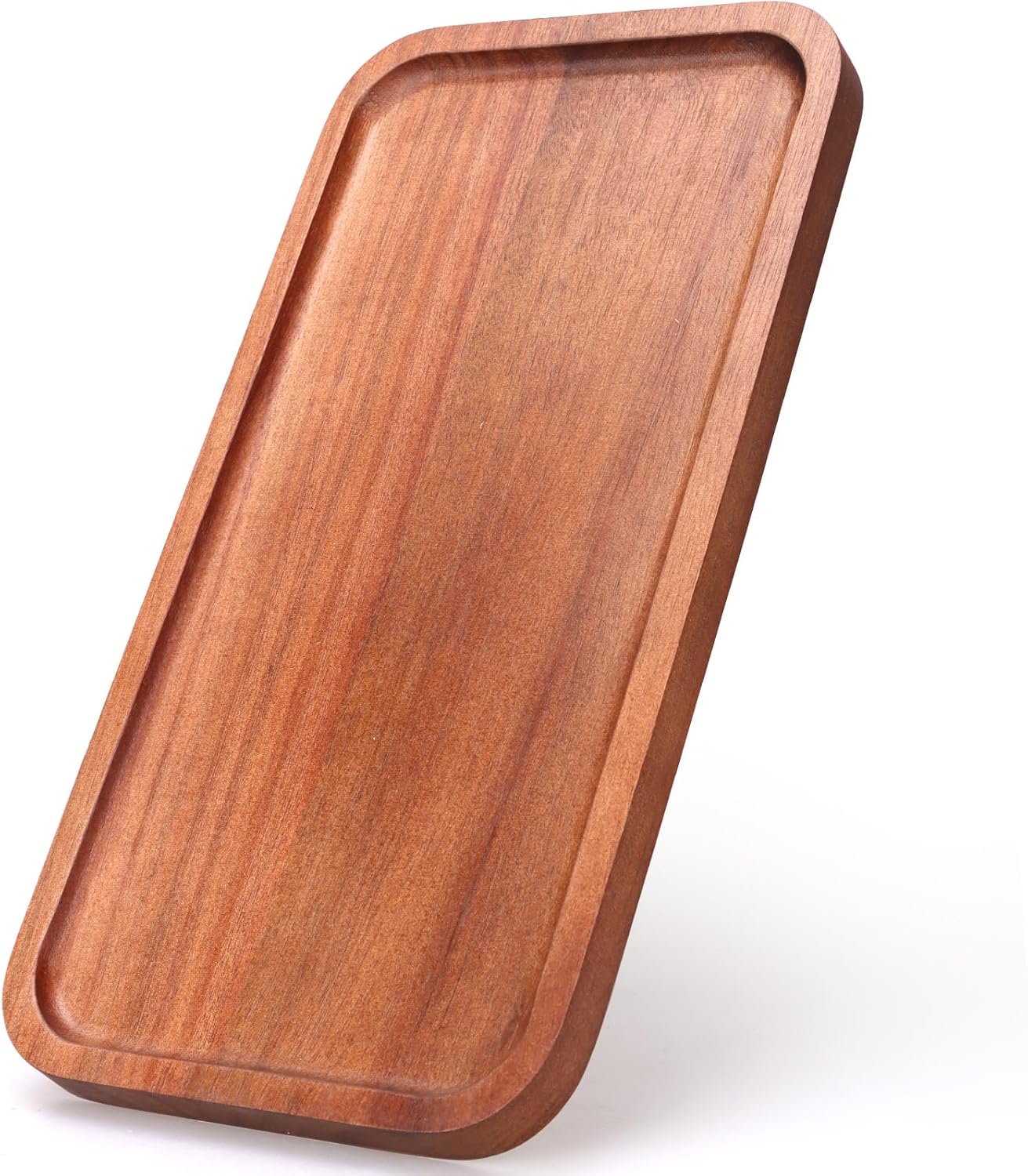 Small Wooden Platter Mini Charcuterie Boards Rectangle Acacia Wood Serving Trays Decorative Cheese Board Cake Appetizer Plates for Party, Home Decor, Food Dish Fruit Dessert Snack Tray,11"X5.5"