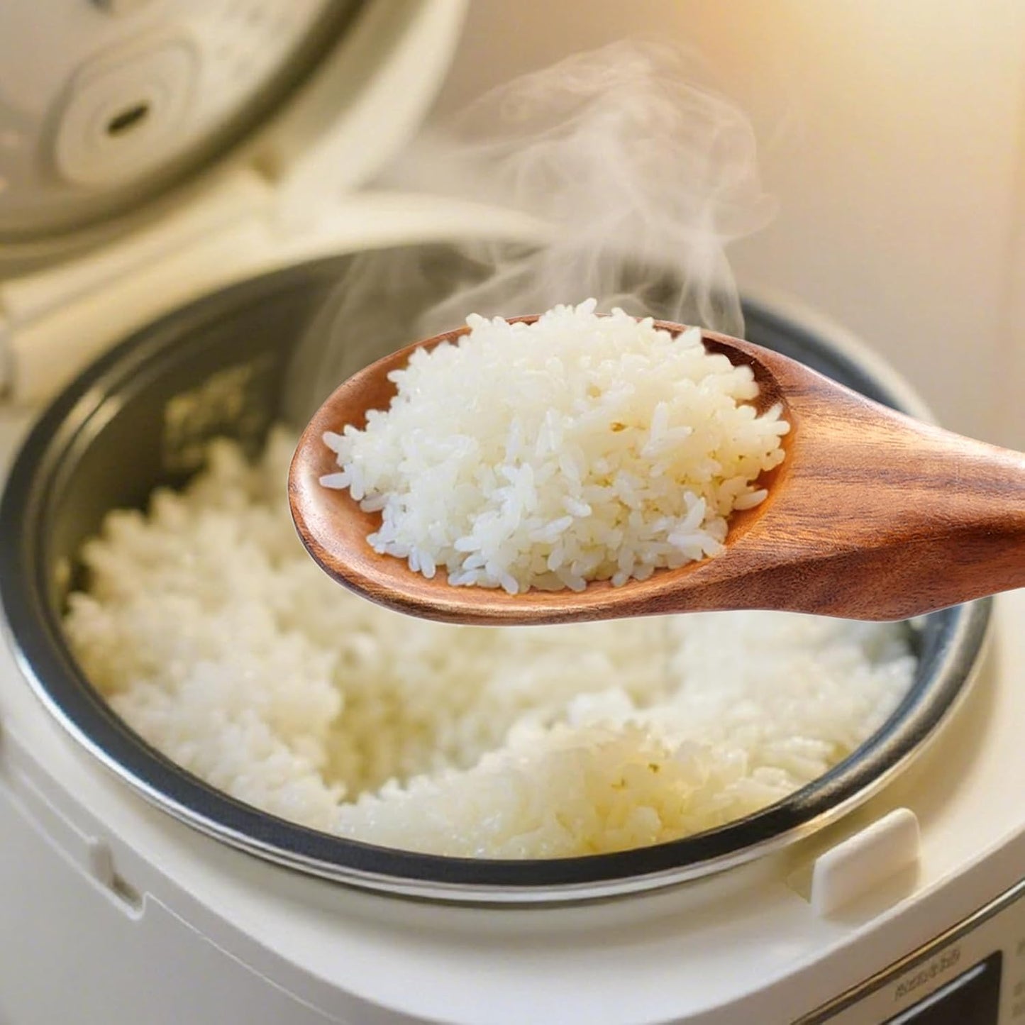 Wooden Spoons for Cooking, Wooden Utensils for Cooking Natural Teak Wooden Kitchen Utensils Set Comfort Grip(2 PCS)