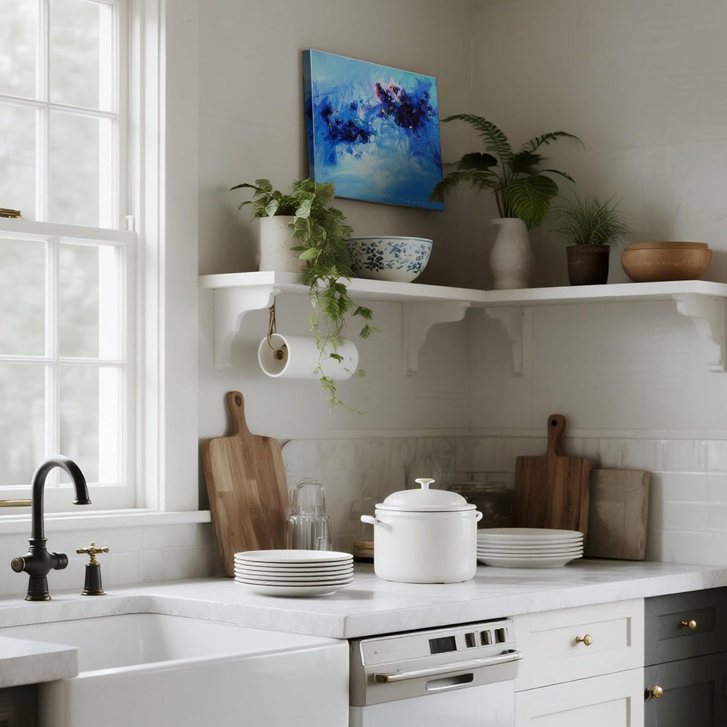 Gloliv Canvas Wall Art – Abstract Wall Decor Painting, Artist-Authorized Reproduction Canvas Prints, Modern Wall Art Decor for Living Room, Bedroom, or Office 10"x8"