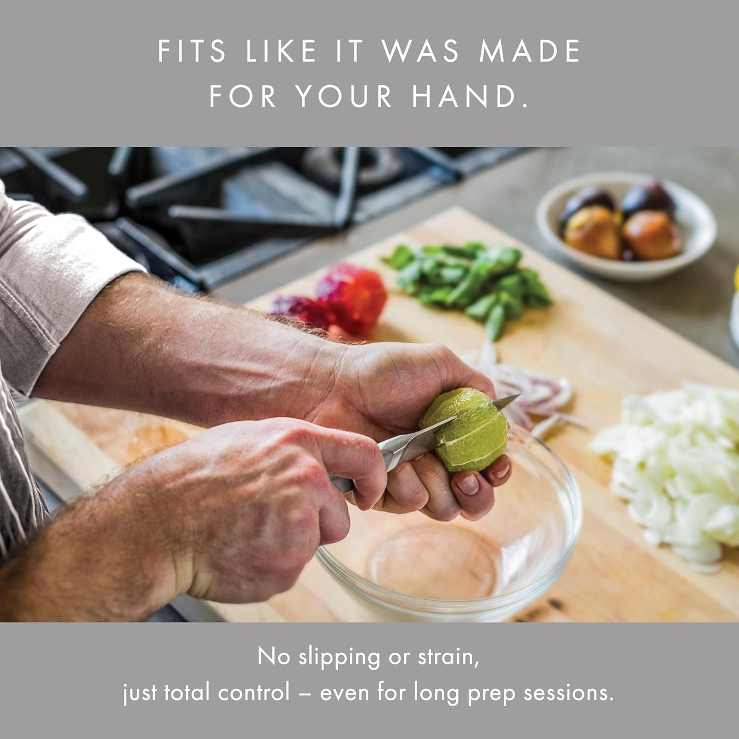 Misen 3.5" Paring Knife – Precision Kitchen Knife - High-Carbon Stainless Steel Blade – Ergonomic Handle for Peeling, Trimming, and Slicing – Lightweight, Versatile Tool for All Culinary Tasks - Gray