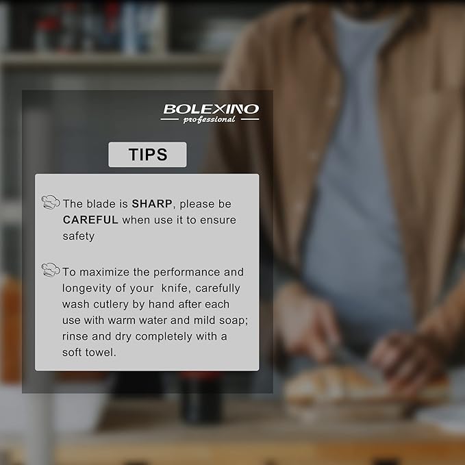 10 Inch Wavy Edge Serrated Bread Knife With Non-Slip Softgrip, Sharp & Long Blade For Homemade Bread, Crusty Breads, Cake, Bagel, 2.5MM Thickened Japanese High Carbon Stainless Steel