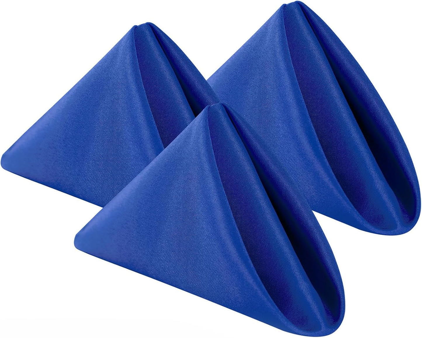 Bailarina Cloth Napkins Set of 80,17x17 inches Dinner Napkins Cloth Washable,Polyester Square Table Cloth Napkin Bulk with Hemmed Edges Ideal for Banquets, Parties and Weddings-Royal Blue