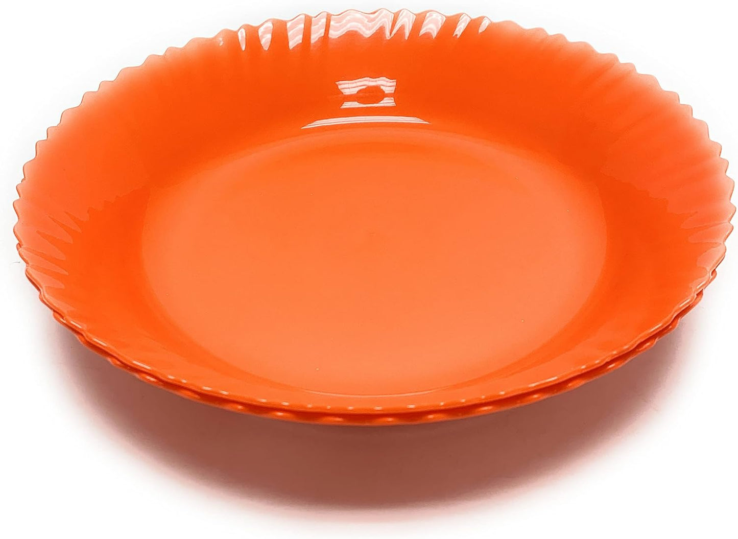 Mintra Home Curly Collection (11.75in Large Bowl 2pk, Orange) - Snack Bowl, Halloween, Candy, Sturdy, Salad, Pasta Salad