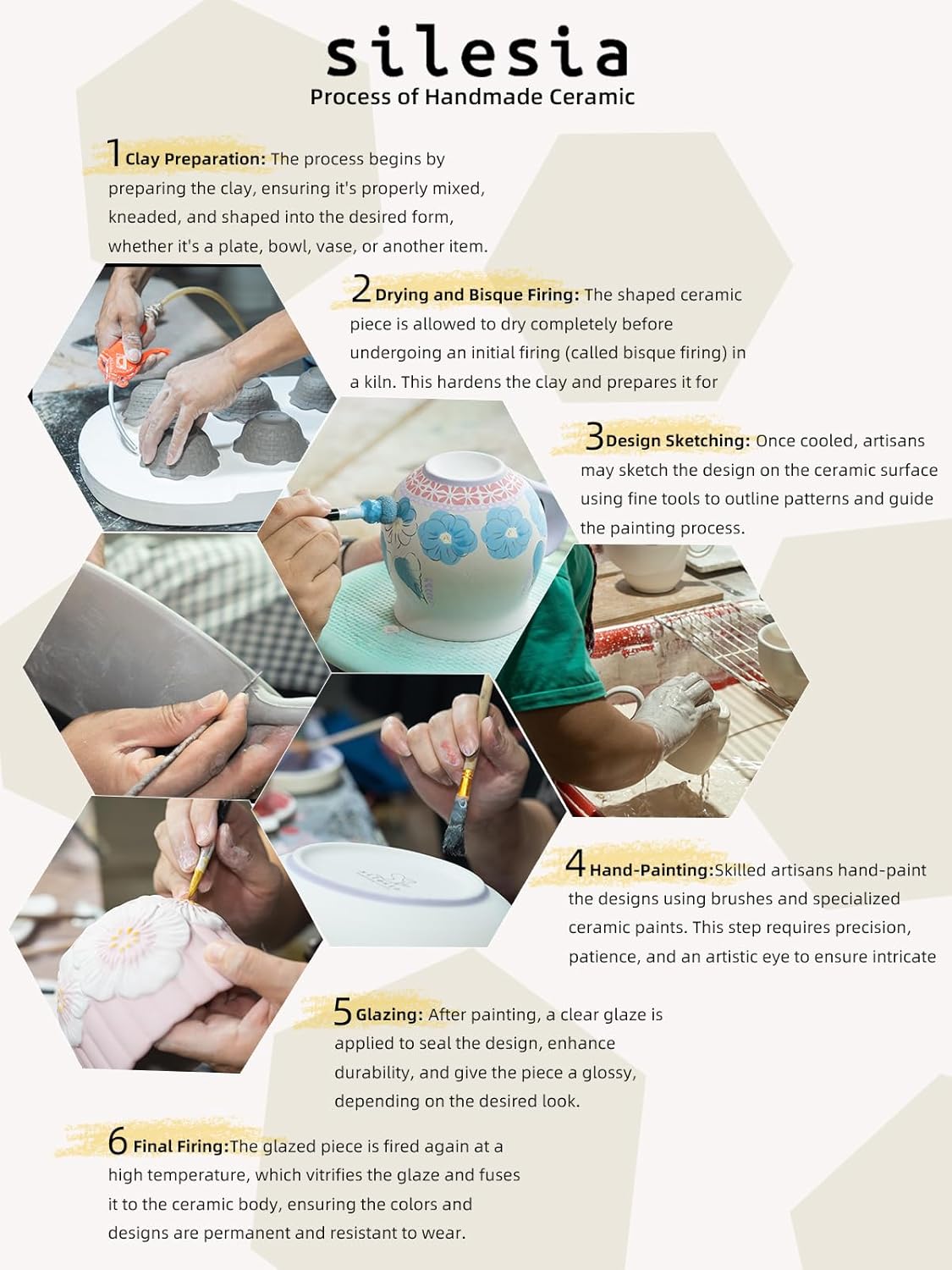 Handmade 7 oz Small Bowls - Ceramic Hand Painted Bowl Great for Ramekins, Dipping, Side Dish, Dessert, Sauce, Ice cream, Appetizer, Sushi in Gift Box, 3.5 inch, Set of 3, Jungle Floral