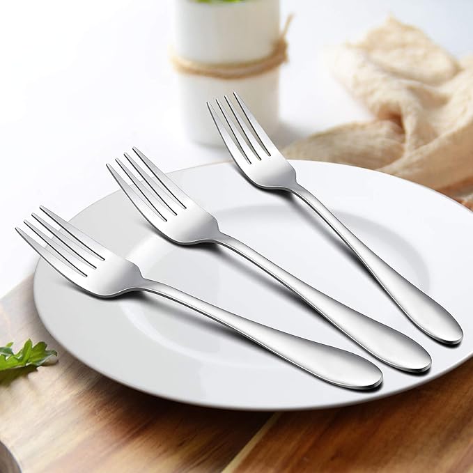 LIANYU 30 Piece Silverware Set for 6, Stainless Steel Flatware Cutlery Set, Tableware Eating Utensils Include Forks Knives Spoons, Mirror Finish, Dishwasher Safe