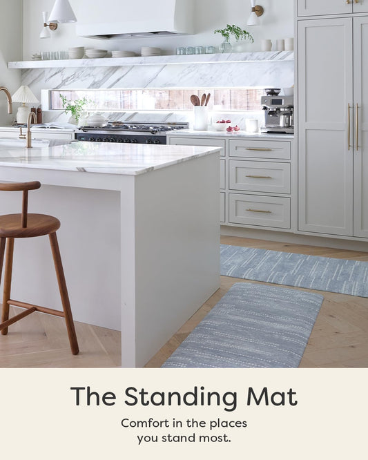 House of Noa Nama Standing Mat – Anti-Fatigue Cushioned Kitchen Mats for Floor | Ergonomic Bounce-Back Foam Kitchen Mats | Anti-Fatigue Mats for Kitchen & Standing | Aspen Dusk | 22"x36"