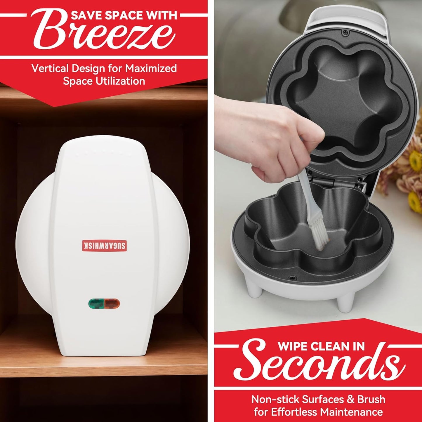 SurgarWhisk Tortilla Bowl Maker, Quesadilla Maker, Taco Tuesday Kit With Tostada Shells Mold Bowls, Taco Shell Mold Bowls Perfect For Baked Taco Bowls, Taco salad, Tostadas, 7-inch tortillas, White